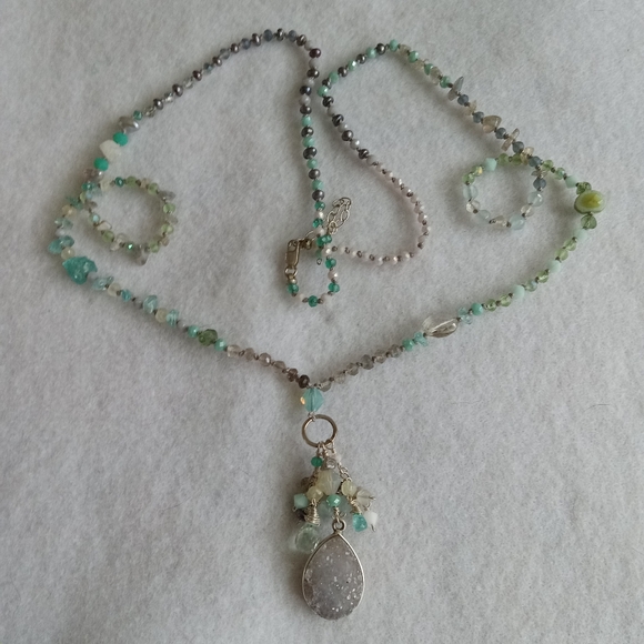 Druzy Necklace - Picture 1 of 5
